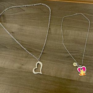NEW SeaWorld cute penguin necklace and Justice heart necklace